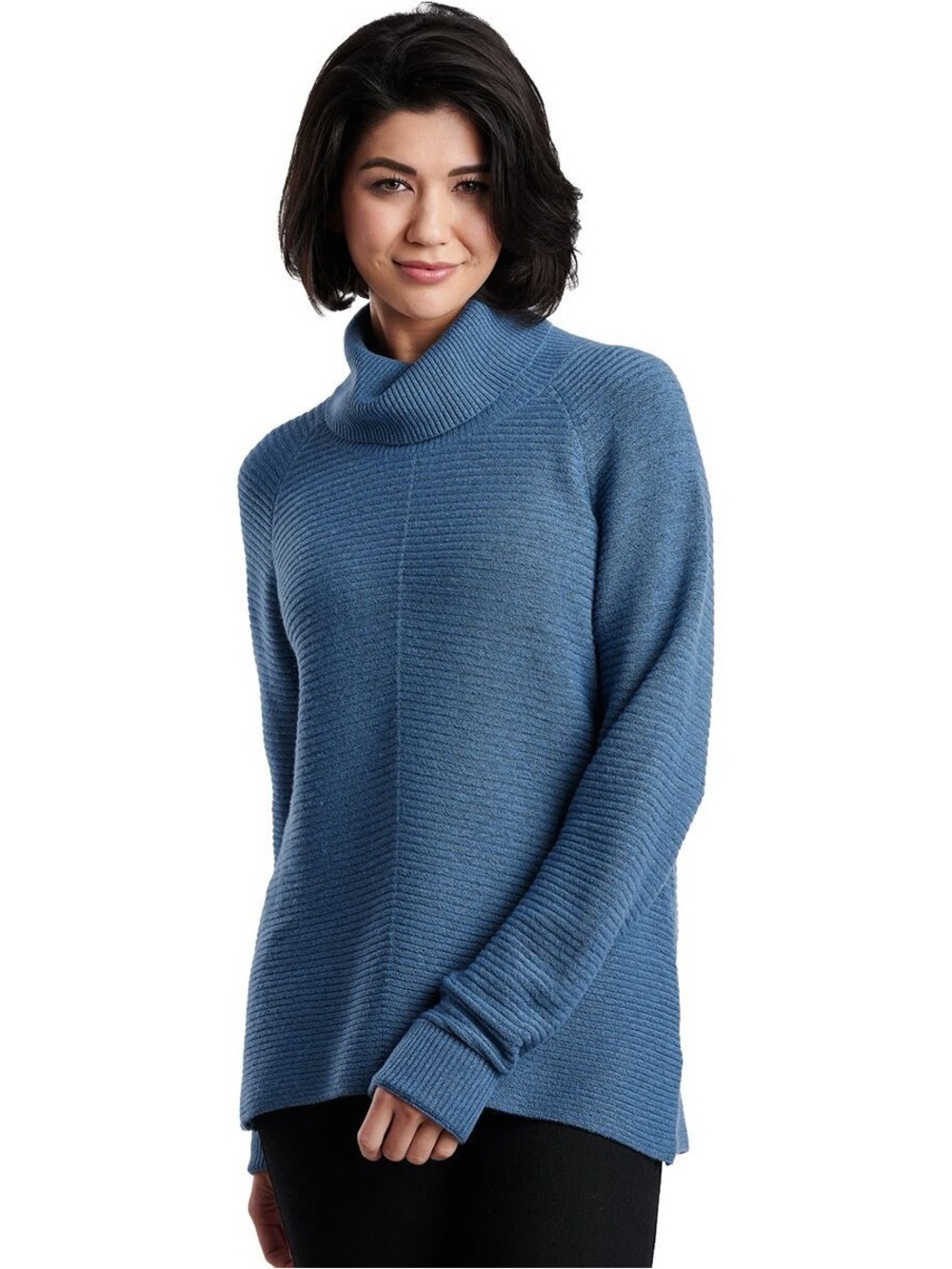 Kuhl Merino Wool Blend Ribbed Cowl Sweater L Coastal Grandmacore Outdoorsy Chic